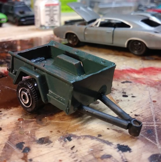Illustration for article titled Pickup bed trailer complete.